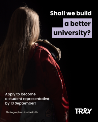 Student representative search advert.
