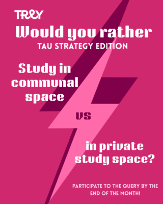 Advert on University's strategy survey.