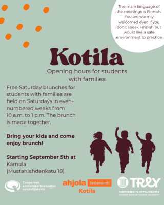 Kotila's free Saturday brunches advert.