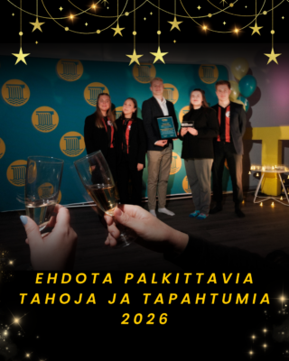 Ehdota palkittavia tahoja ja tapahtumia TREYHEM-gaalaan 2026.