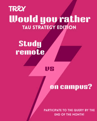 Advert on University's strategy survey.